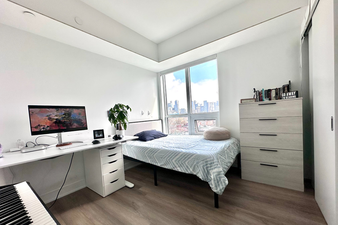 Bedroom - 1 Bedroom in Sun-filled 2 Bedroom 2 Bathroom Apartment, Laundry on Site