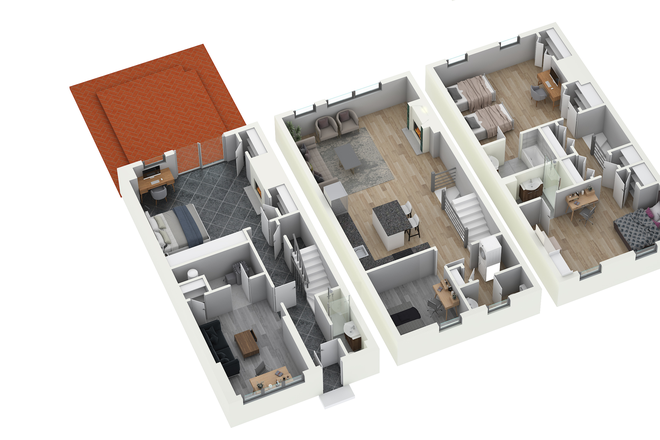 plan - Wow location! Across from GW University/Hospital /Metro Foggy Bottom. Townhome