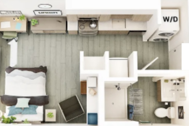 Floor plan - Union on Broadway Apartments