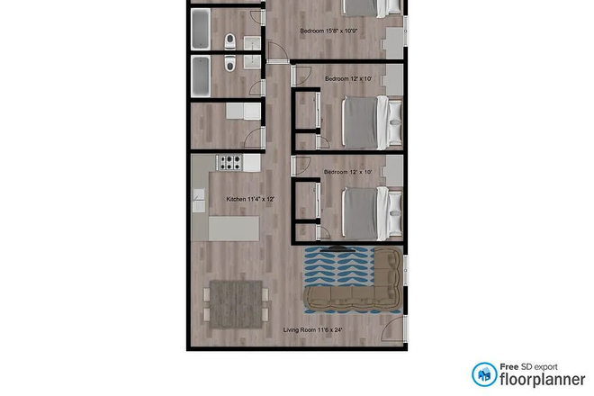 floorplan - Evergreen Apartments