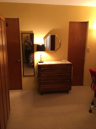 Door on left, storage closet door, bathroom door on right - Room 2 Blocks From Rice