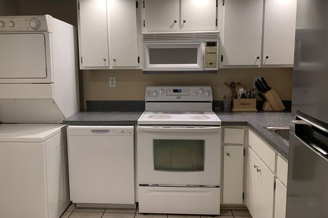 Kitchen - 2B2B apartment is now available for rent. The room is fully furnished, and utilities are included.