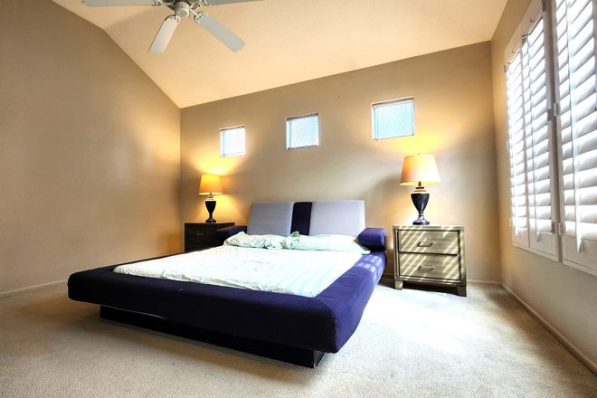 Master Bedroom - Two Bedrooms for Lease in Irvine’s Prestigious Gated Community Condo