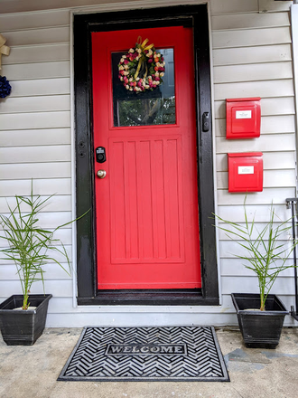 front door - Charming house walking distance to UC, quiet street, perfect for young family and working from home