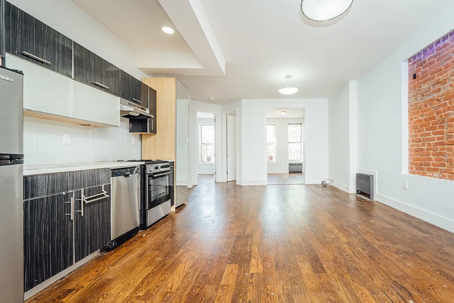 Kitchen/living room - Three bed, one bath near Maria Hernandez, off Jefferson St stop on the L Apartments