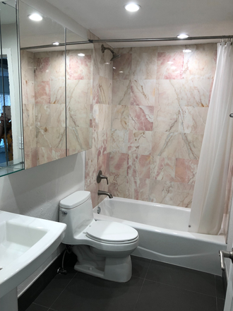 Marble Bathroom - DAVID WILLIAM CONDO     Unit PH-1206 FOR LEASE BY OWNER