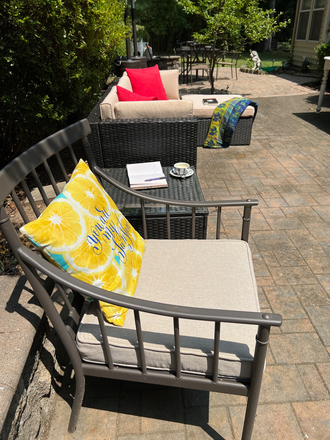 Patio - 2 bedroom, full kitchen & bath, private entrance and spacious basement apartment