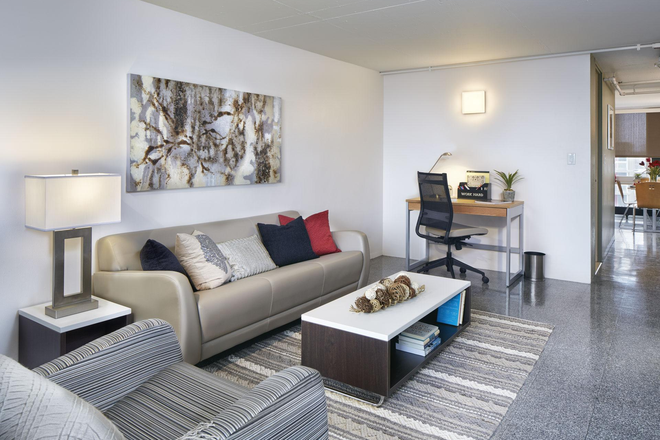 Living Area - Summer Sublet (Discounted/ Unfurnished): Peabody Terrace Apartments