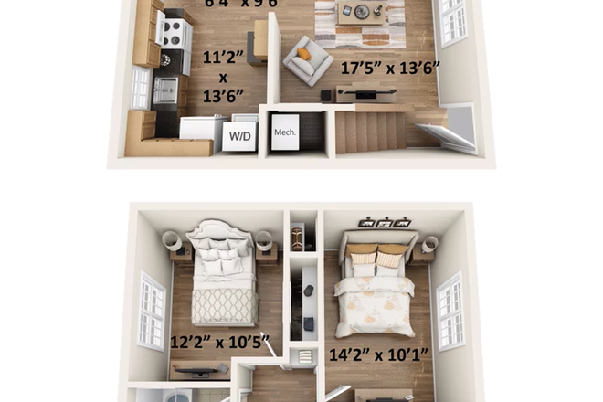 Floorplan - 612 Hillsborough Townhomes