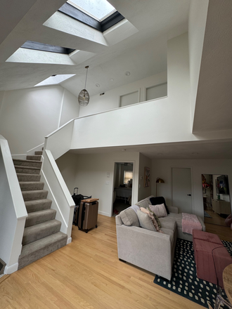 Stairway to upstairs bedrooms and bathroom - Hemenway condo close to NU, BU campuses