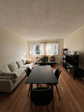 Living room - Room available in 2-bedroom spacious Mission Hill Apt - 20 min to campus - No broker's fee