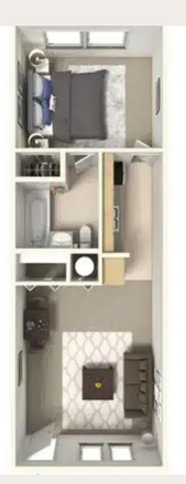 bedroom, bathroom, kitchen, living room, two closet spaces, and bathroom cabinet - Cliffside Apartment, close to bus stop (31)