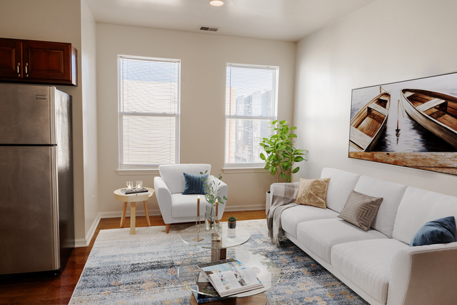 3bed-1bath living room - 3 Bedroom 1.5 Bath Apartments