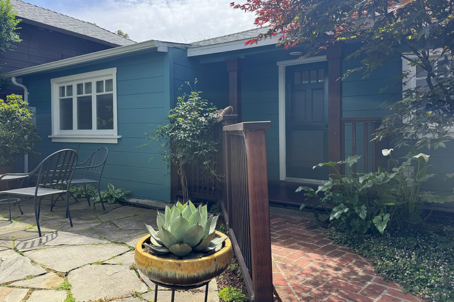 Front of cottage - Quiet Spacious Private Backyard Cottage    Walkable to everything!