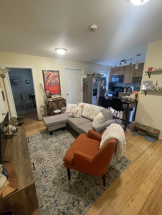 Living Room - NO SECURITY DEPOSIT/BROKER FEE 2 bd/1 ba, 3 min from T Apartments