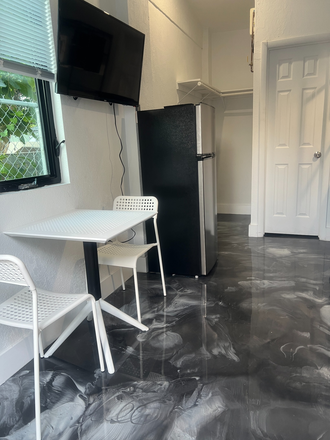 furnished with sofa bed, table and 2 chairs - Studio apartment for rent in a quiet neighborhood