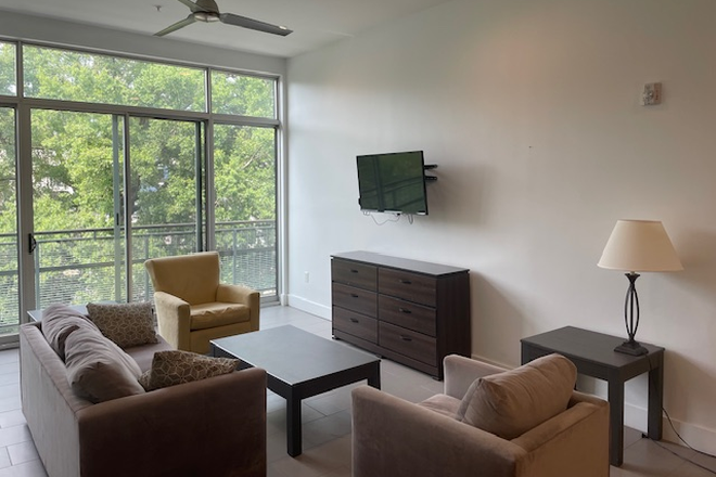 Living Room - Luxury Student Apartment - Modern/High Ceilings 2bed/2 bath