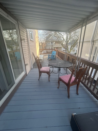 Outdoor covered deck - Tufts |3BR| Parking + Outdoor Space $3500 Sublet allowed 6/1/2026 Duplex