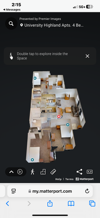 Floorplan - University Highland 4 bed 2 bath Apartments