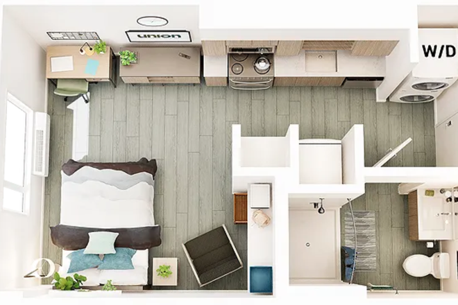 Layout of Unit - Union on Broadway