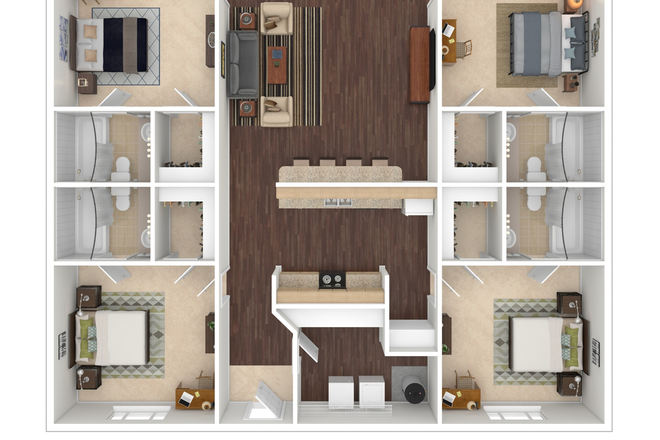 floorplan layout - Collegiate Suites Apartments