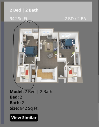 Room attached with bathroom on the left - Summer Sublet
