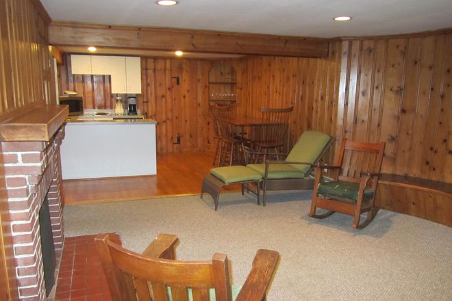partial view of living room looking into kitchen/dining area - 1BR apt/sep entrance in private home,Washington Square, Brookline, close to T, shopping,restaurants
