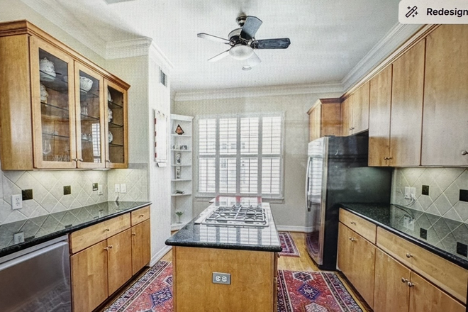 kitchen with gas range - Safe, Fully Furnished Summer 2026 Housing for a Rice Owl House