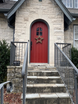 Front door - Short-term rental -- 3 bedroom house walking distance to VU -- mid June to mid July