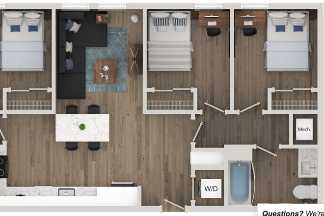 Floorplan - Spring/Summer 2026 Sublease Aspen Heights