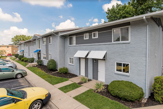Outside Street View - 3BR Hometown Unit at Univ. Crossing – Pool, Gym, Near Purdue – Avail. Aug 5 – $1385/mo + Utils.