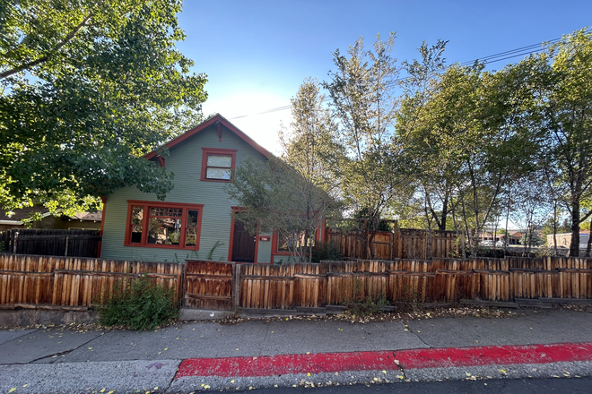 Street view of front - Renovated bungalow in historic downtown with private wrap-around yard