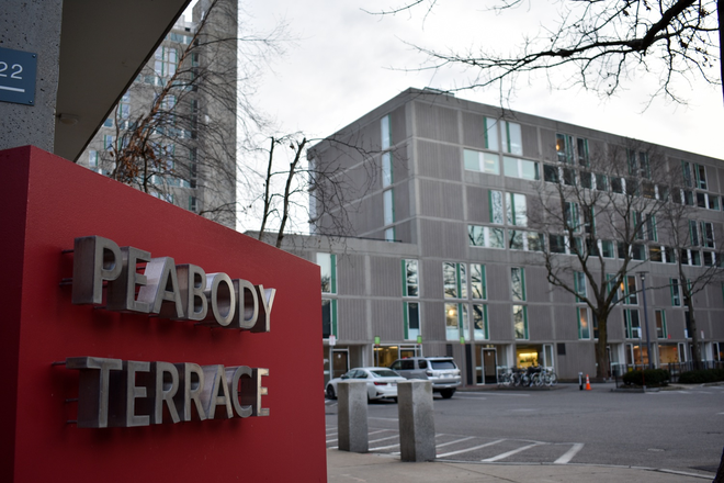 Facade Overview - Peabody Terrace Studio Apartment (Furnished) All Utility Costs Included in Rent