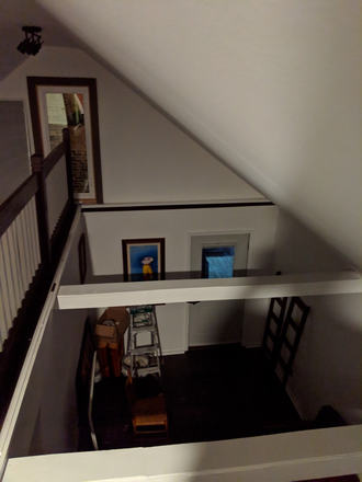 Loft view - Coach House - 1 bedroom Loft space-  close to East UIC Campus and Loop DePaul University