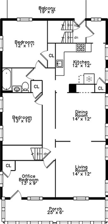 Layout - 3 Bedroom with street parking Duplex