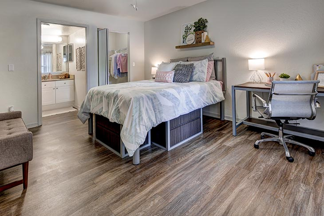 Bedroom - The Village at Science Drive Apartments