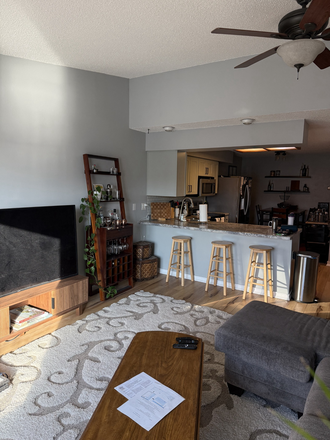 Living Room/Kitchen - 2BR Condo a short walk from Hospital & College of Dentistry