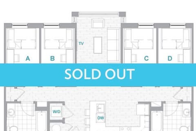 Layout - Landmark 4 x 2 Apartment Relet