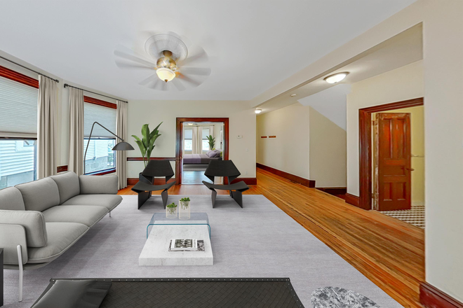 living - **NO BROKERS FEE!!!** Bright and Sunny 3 Bed / 1 Bath w/ LAUNDRY IN UNIT!! Available 9/1/26!!! Apartments