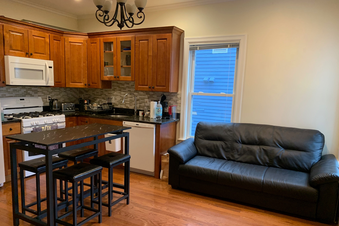 Kitchen/living room - One bedroom in a 3 bed/2bath newly renovated apartment, very close to Harvard