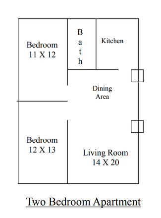 Your bedroom is 12x13 one. This image is reversed. But the bedroom can fit another bed if needed as well! - Colonial Village Apartments, 10min bus to Campus, BusStop right outside! Looking for Summer Sublet