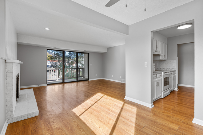 Living Room - Baseline Tower UNIT#14. Updated 2 bdrm, 1.5 ba condo.  East Hill area, near campus.  1-4 occupants