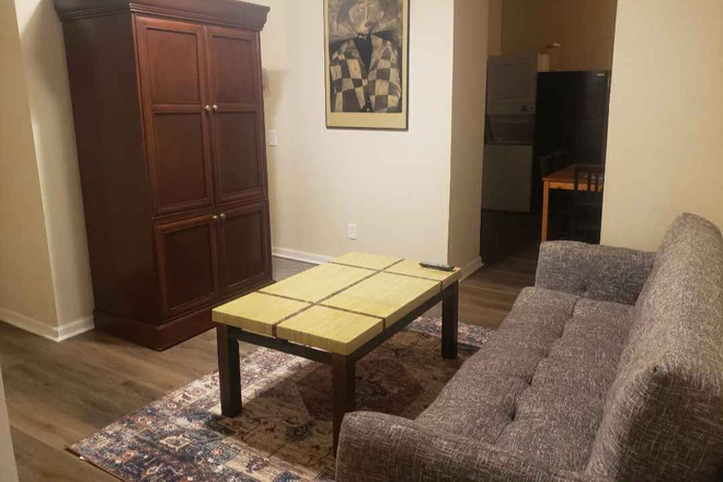 Entertainment Center and Coffee Table - Off-Campus Shared Apt Room Rental with all utilities! $50 off for first 3 months ($675)