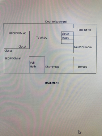 Walkout Basement w/ private walkout door - 5111 Lackawanna St - 5bd/3Ba Large house