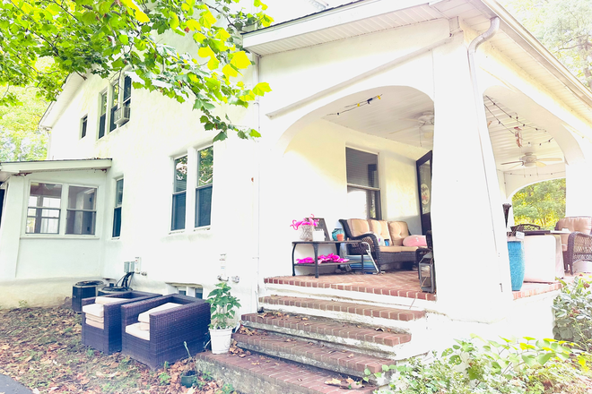 Covered Front Porch Side Entrance - House for Rent Close to the WCU Campus Available Summer/Fall 2026-2027