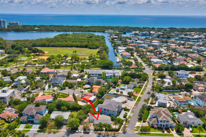 Aerial - Furnished Home in East Boca Close to FAU surrounded by Multi-Million Dollar Homes