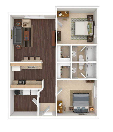 Floor plan - Collegiate Suites Apartments