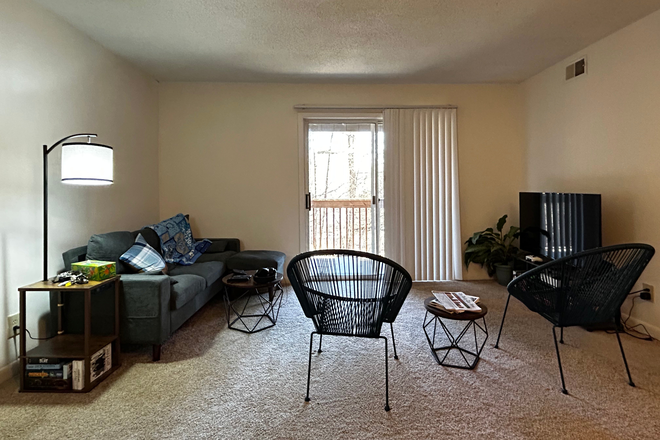 Living Room & Patio Door - Laurel Ridge Apartments, 2 bedroom, taking over lease from roomate starting 5/11/26