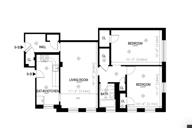 Floorplan - July-Aug Sublet Harvard Square 1 BR available