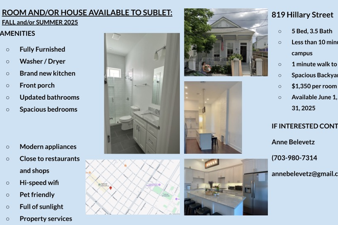 Overview of unit - House/private unit close to campus